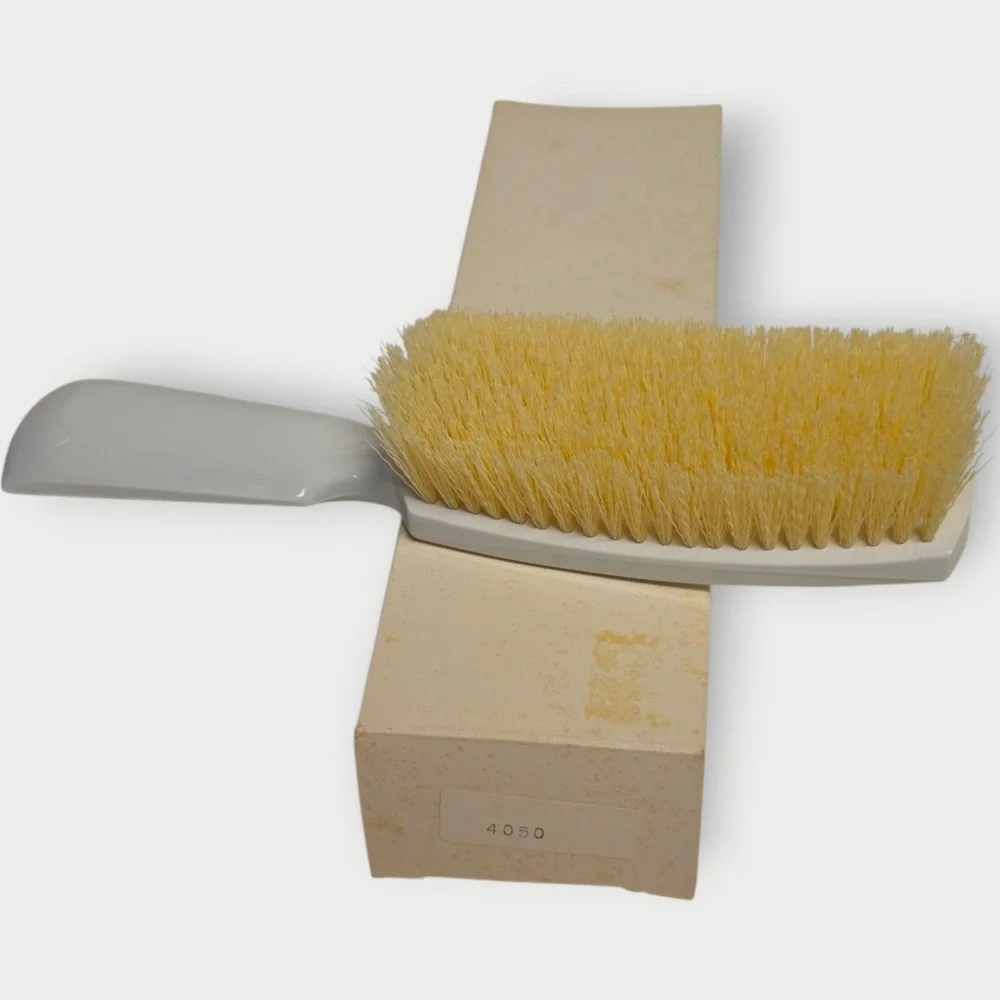 Vintage Stanley 4050 HAIR Brush OR Shoe Utility Brush w/ Original Box NOS Tan